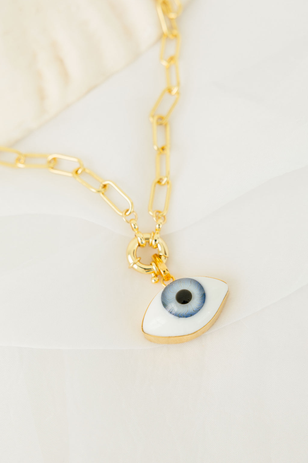 Collar Ojo Azul Cristal