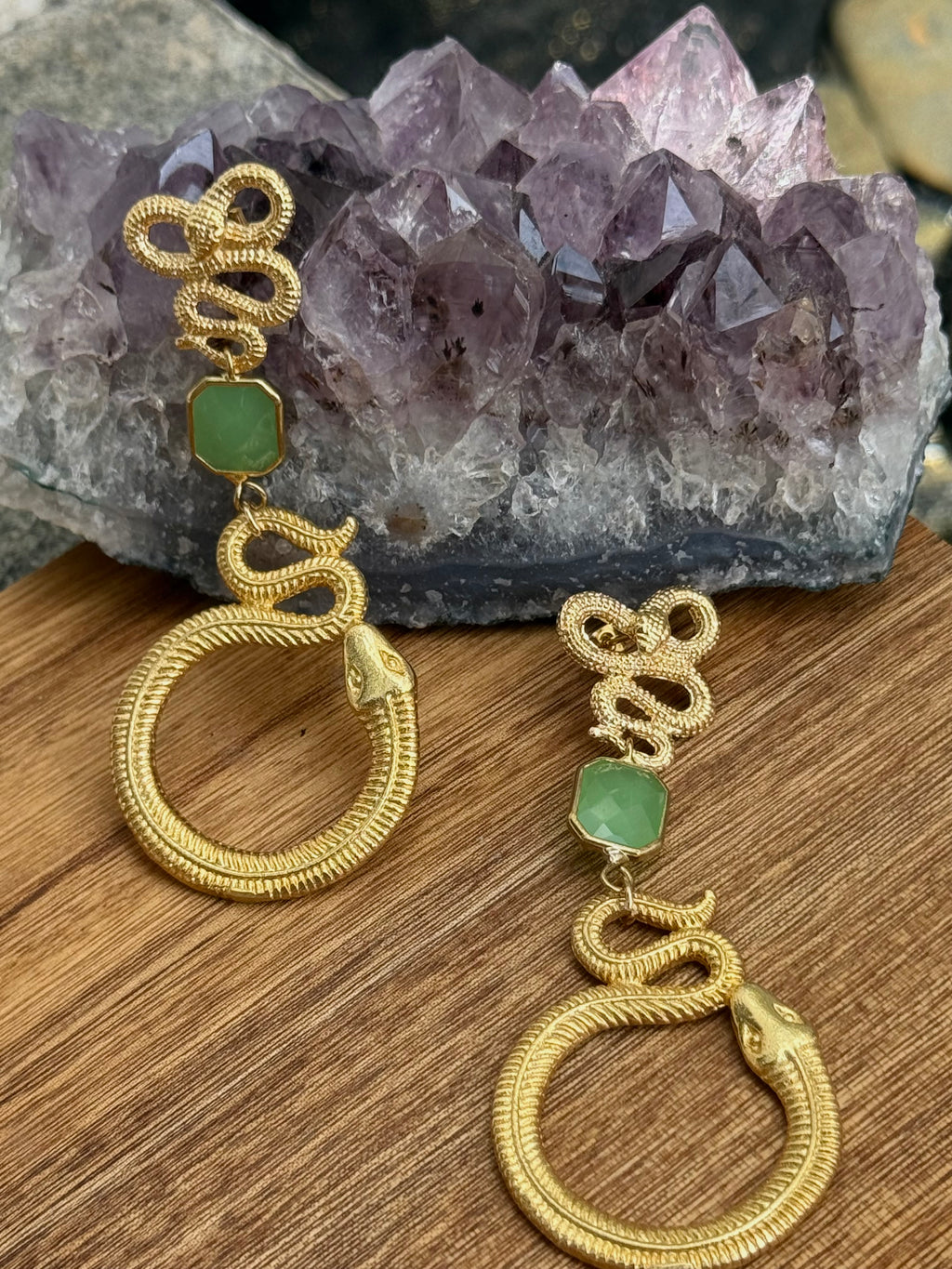 Aretes Doble Serpiente