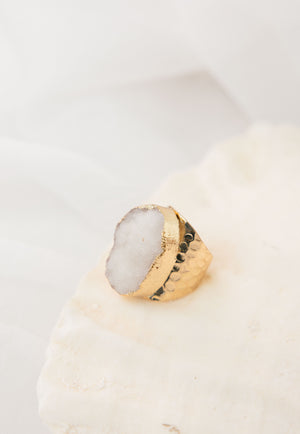 Anillo Cuarzo Blanco