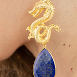 Aretes Dragon Lapislázuli