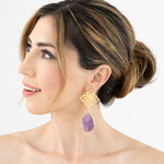 Aretes Nudo Amatista