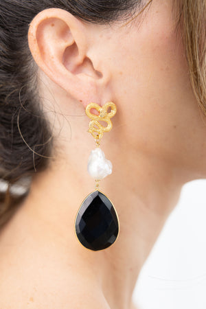 Aretes Serpiente Onix