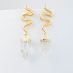 Aretes Serpiente Cuarzo