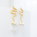 Aretes Serpiente Cuarzo