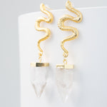 Aretes Serpiente Cuarzo