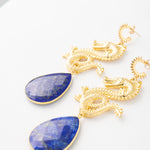 Aretes Dragon Lapislázuli
