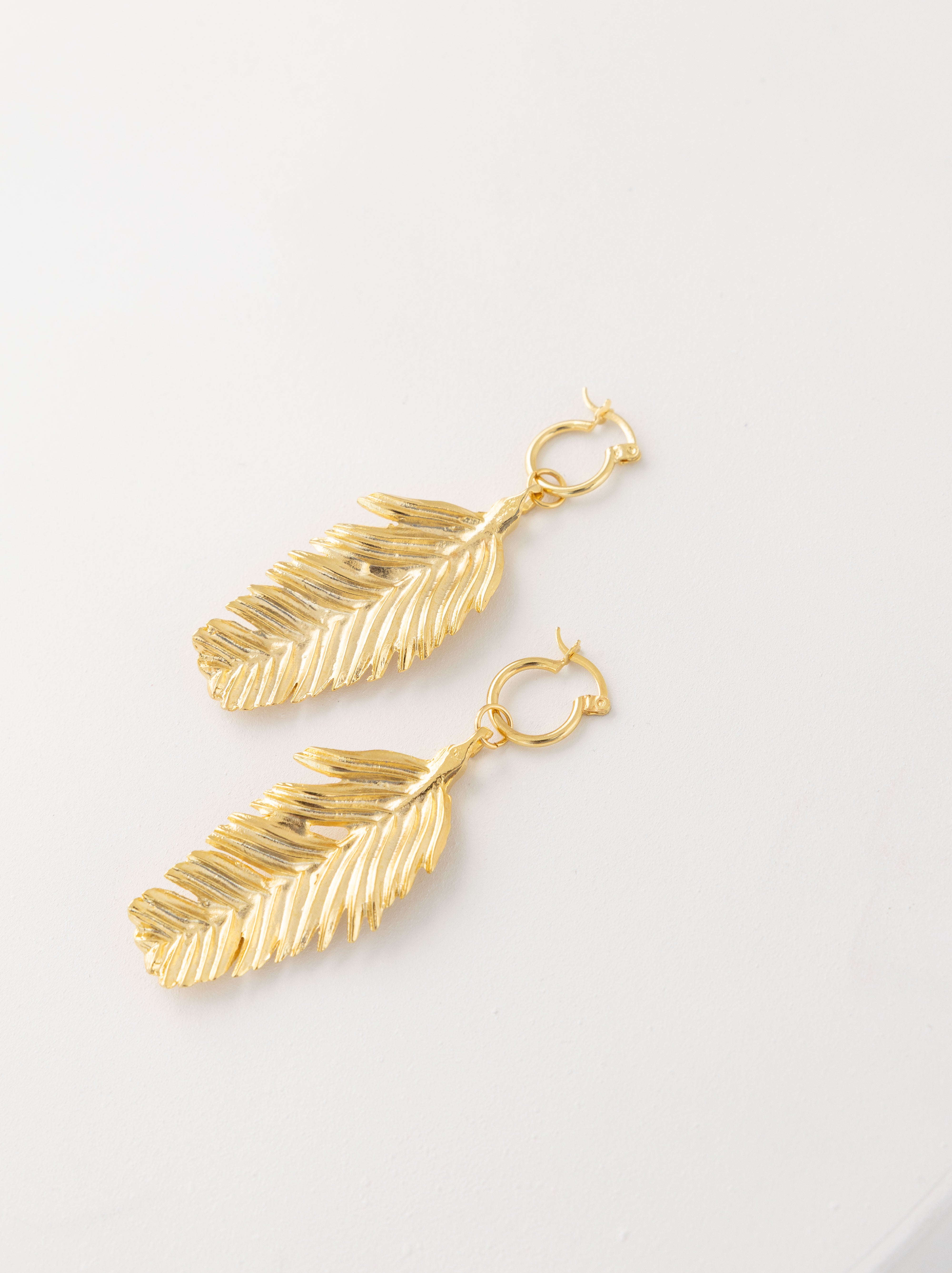 Aretes Pluma modelo 3