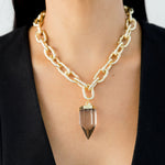 Collar Cuarzo Ahumado