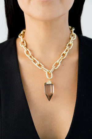 Collar Cuarzo Ahumado