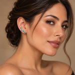 Ear Cuff Gota Esmeralda