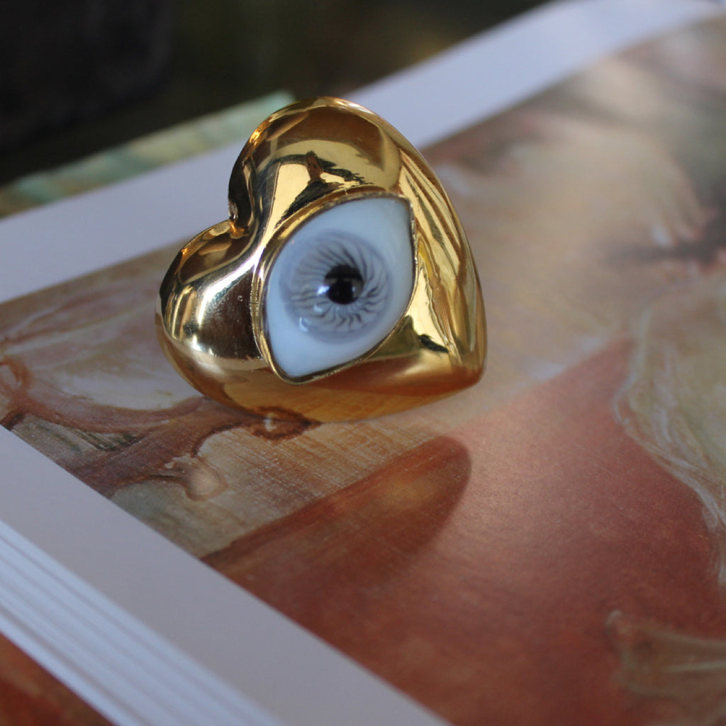 Anillo Corazón Ojo