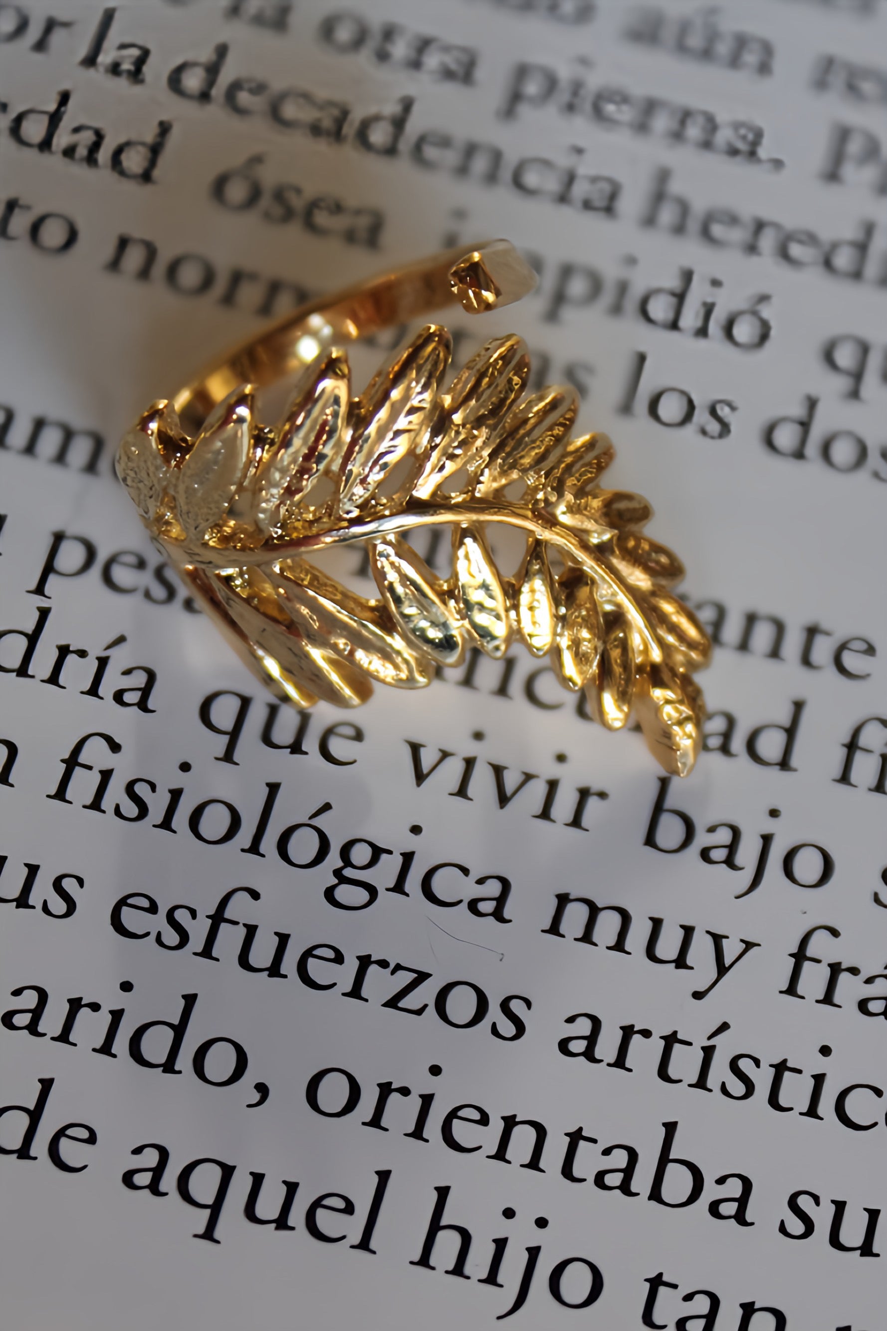 Anillo Hoja Modelo 5