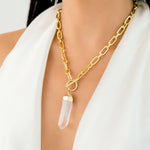 Collar Cuarzo Biselado