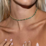 Chocker Esmeraldas Geométricas