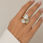 Anillo 3 Perlas Madre