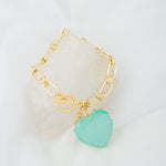 Pulsera Corazon Turmalina