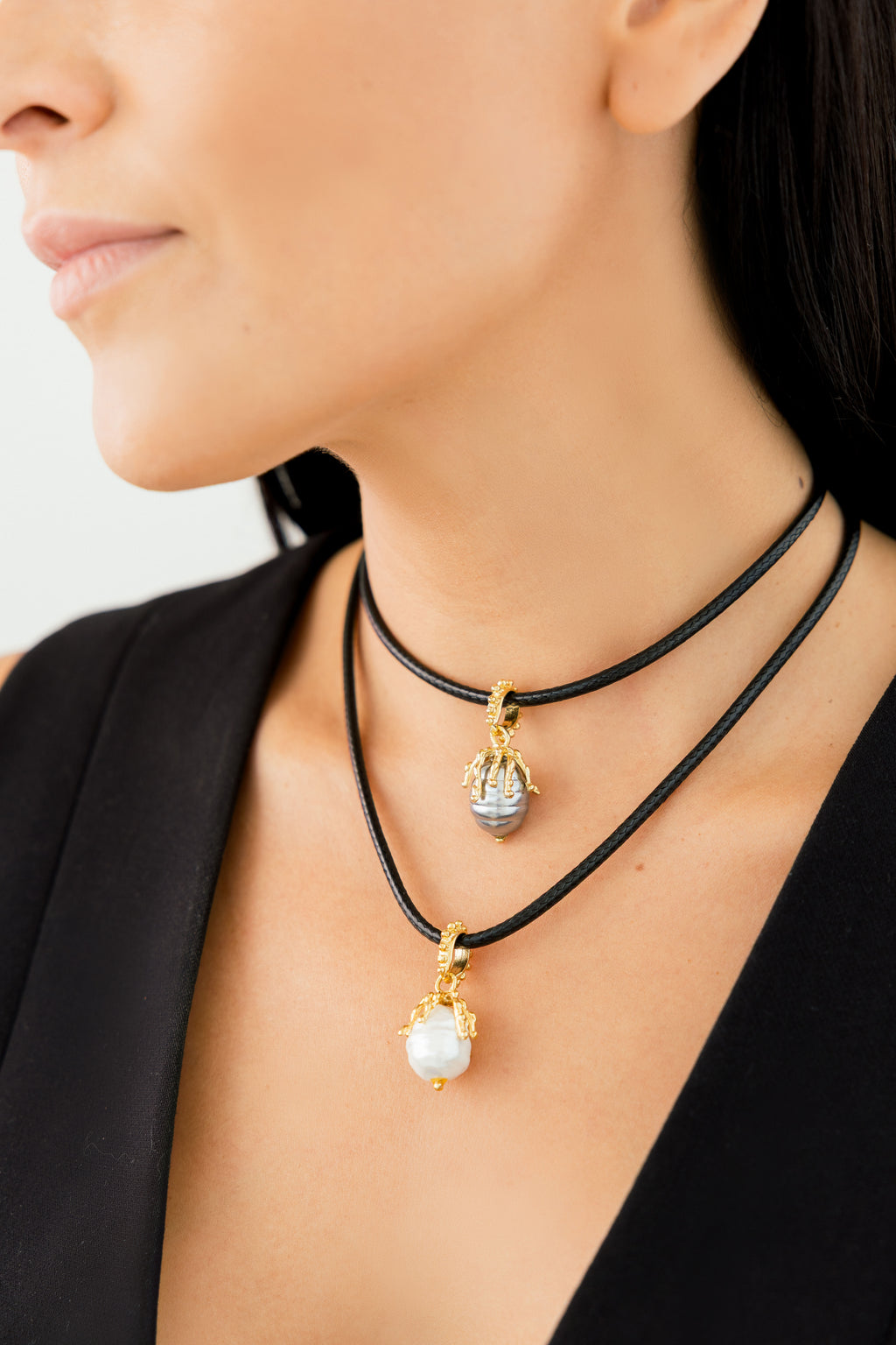 Collar Coral Perla