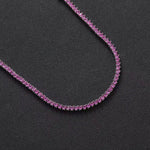 Collar tenis Zafiros Rosas