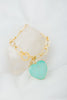 Pulsera Corazon Turmalina
