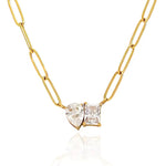 Collar 2 Diamantes Moissionita