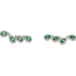 Ear Cuff Gota Esmeralda