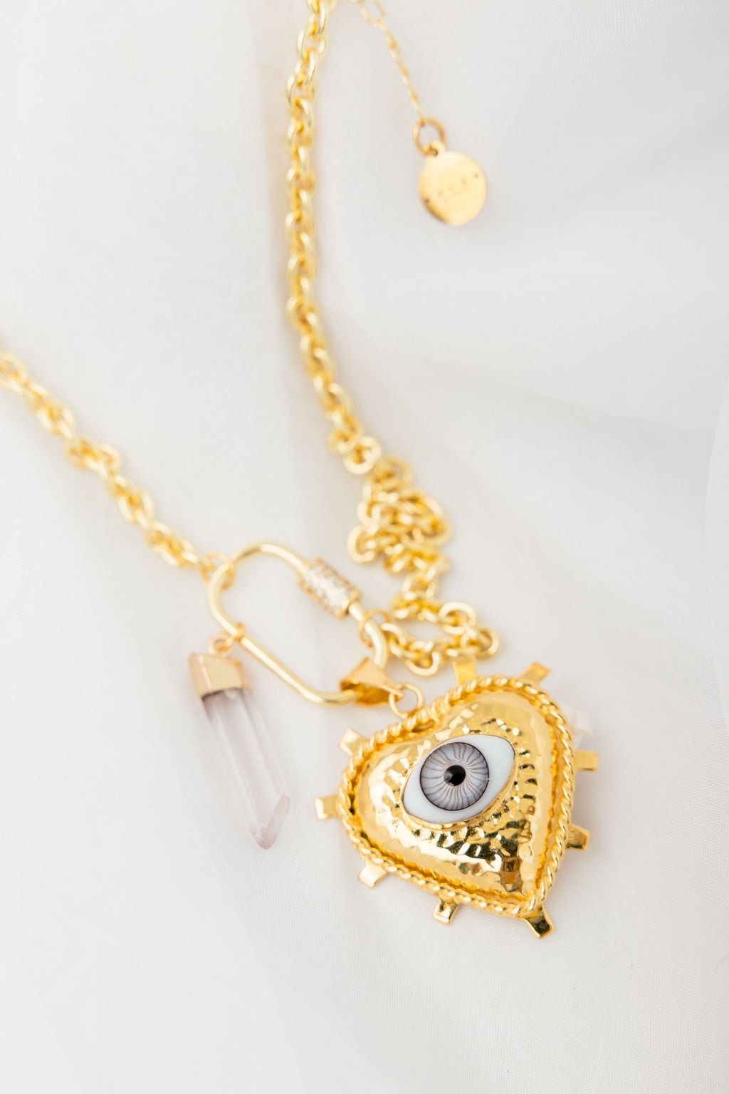 Collar Corazón Cuarzo