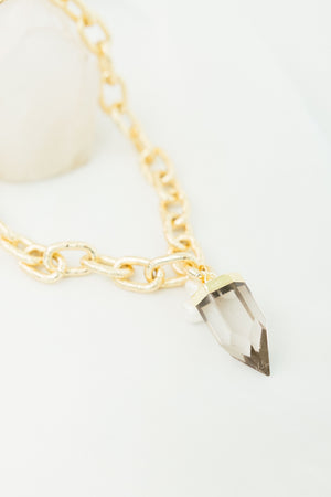 Collar Cuarzo Ahumado