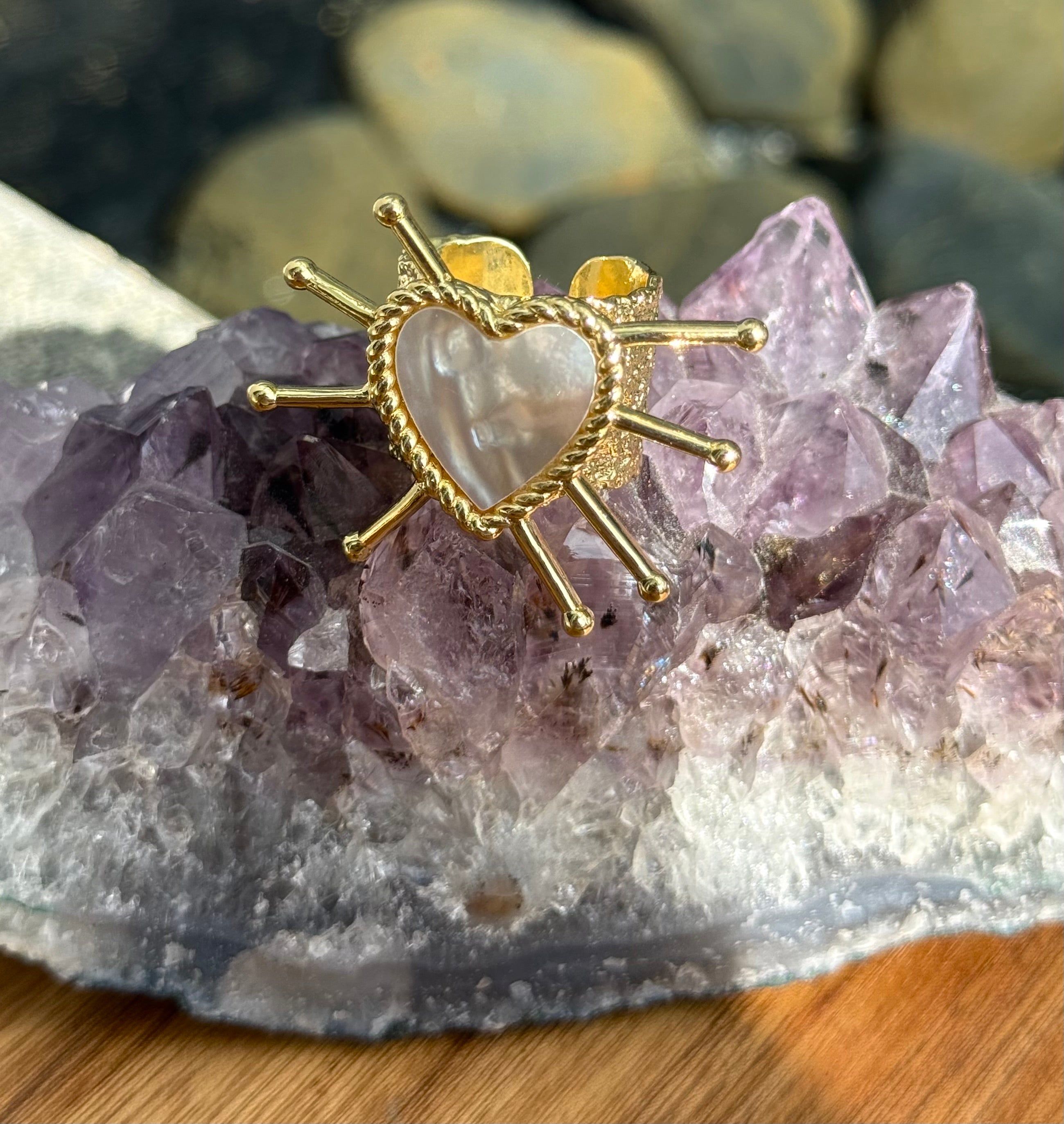 Anillo Corazón Picos