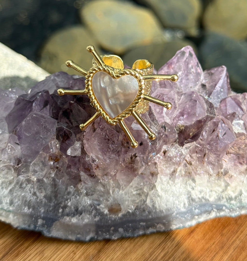 Anillo Corazón Picos