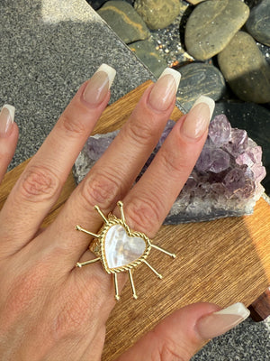 Anillo Corazón Picos
