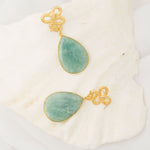 Aretes Serpiente Broquel Jade