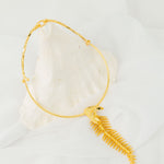 Collar “Golden Fishbone”