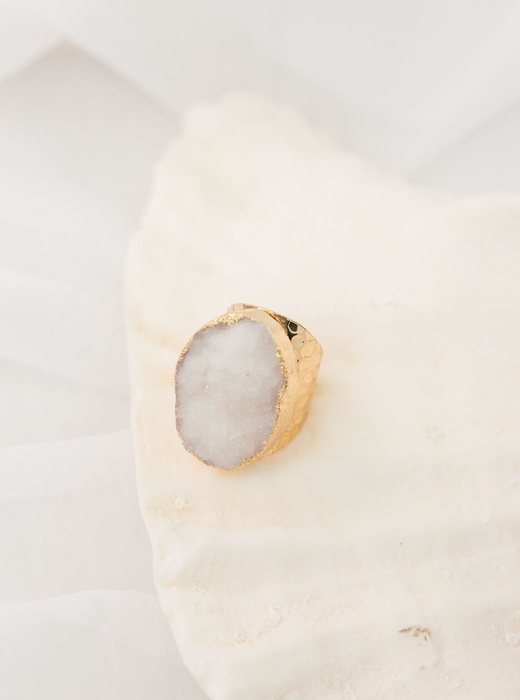 Anillo Cuarzo Blanco