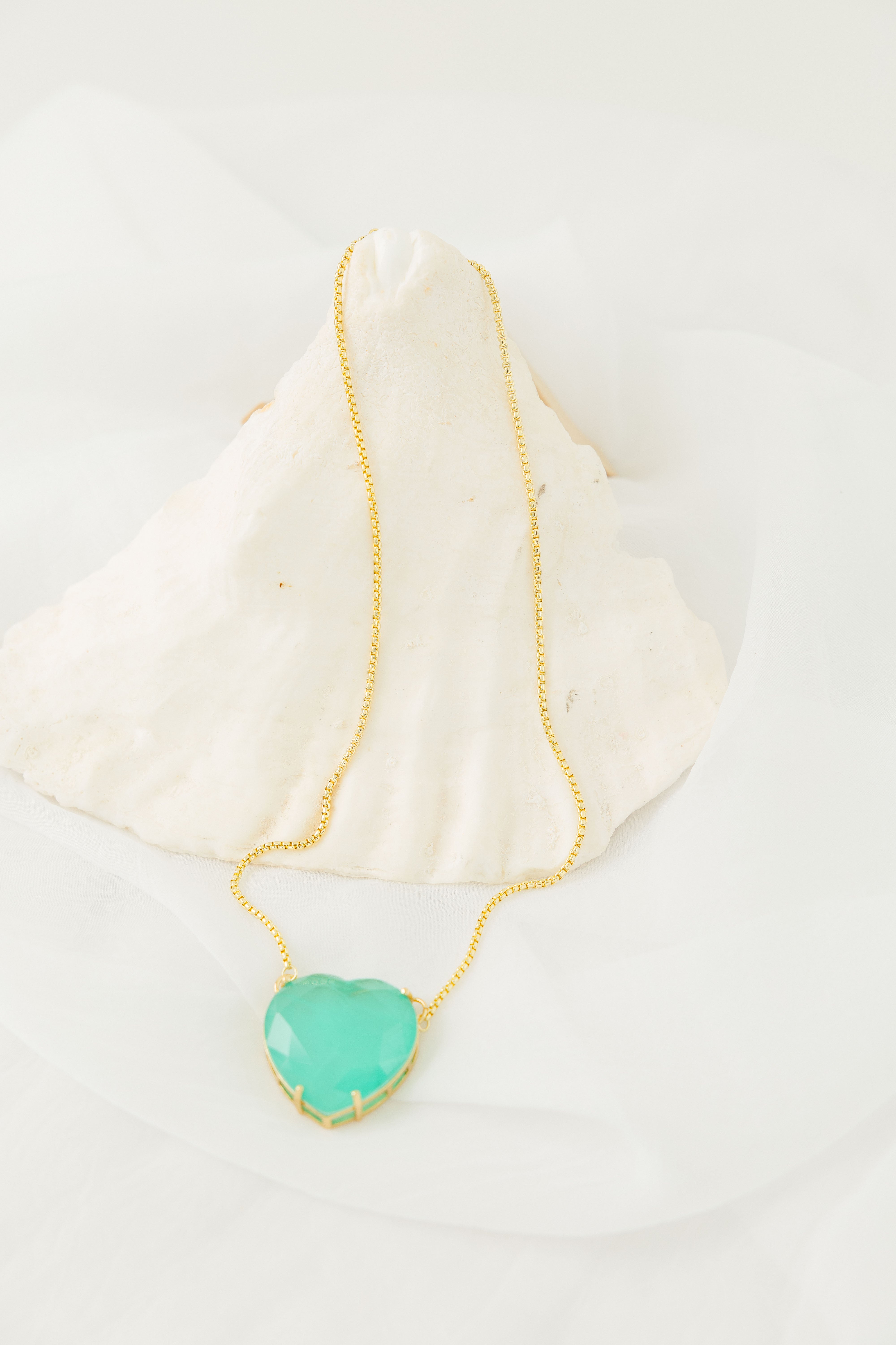 Collar Corazón Turmalina Grande