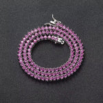 Collar tenis Zafiros Rosas