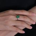 Anillo Esmeralda Solitaria
