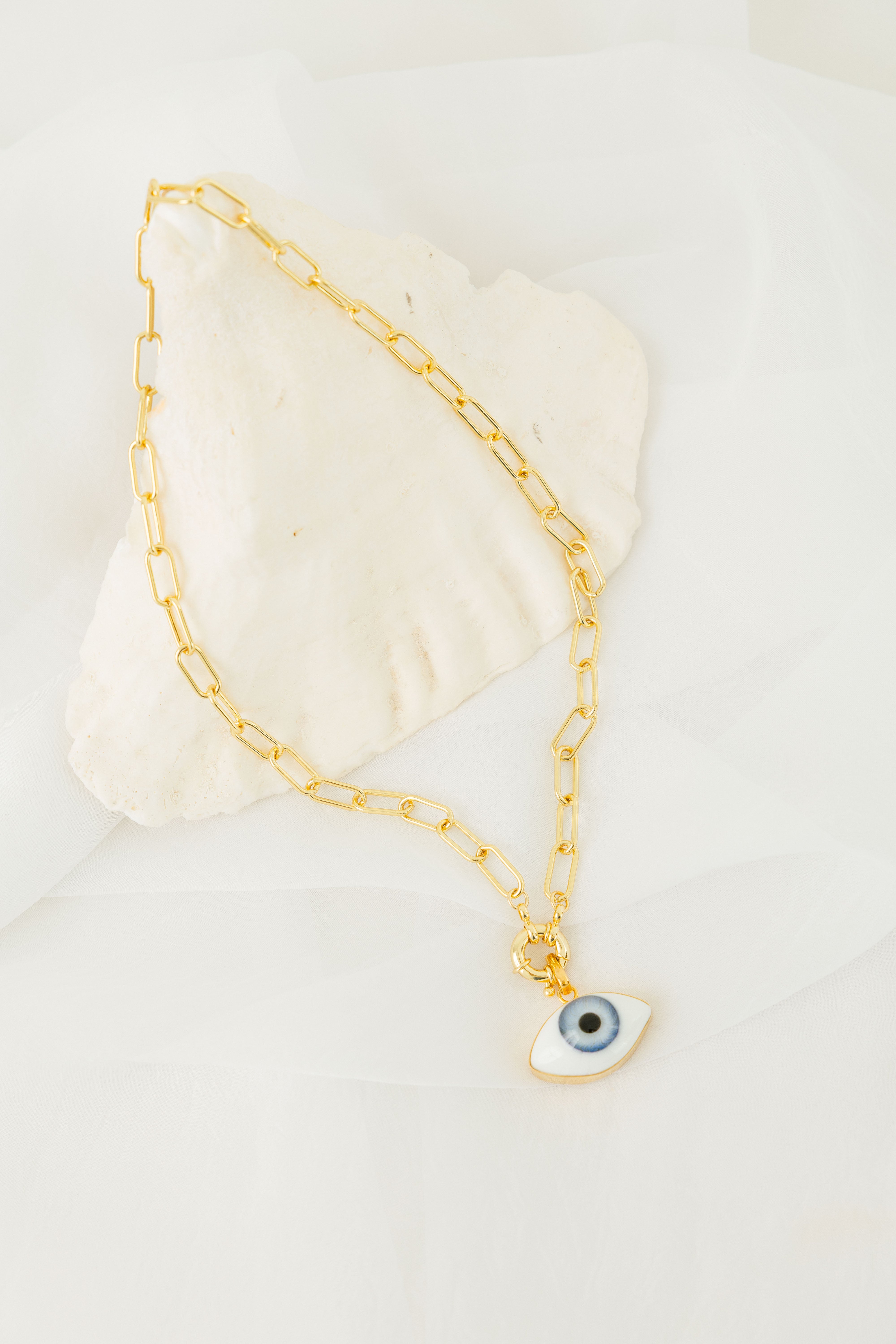 Collar Ojo Azul Cristal