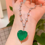 Collar Esmeralda Corazón