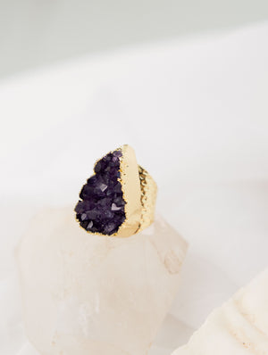 Anillo Cuarzo Amatista