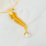 Collar “Golden Fishbone”