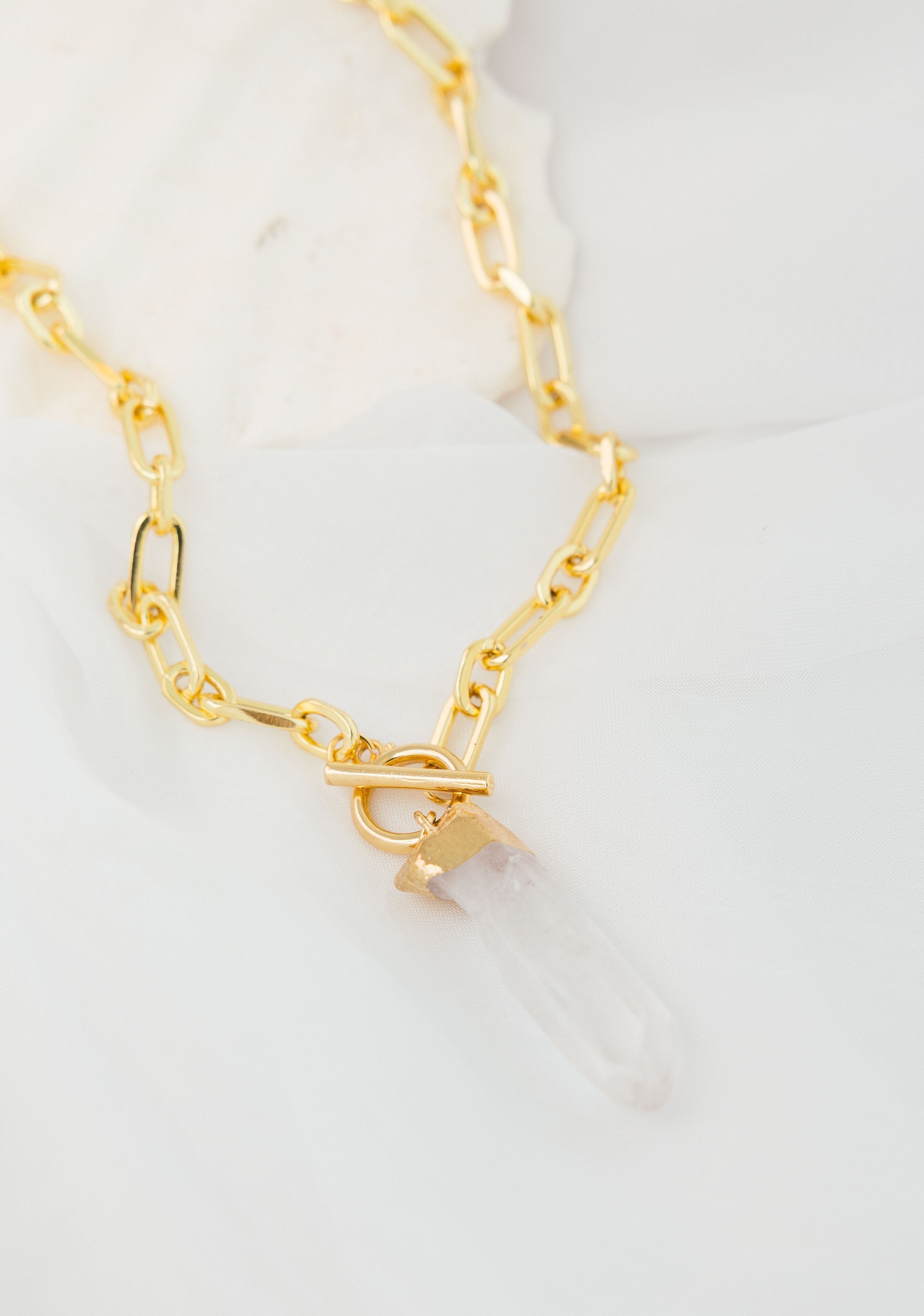 Collar Cuarzo Biselado