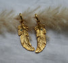 Aretes Pluma y Turquesa