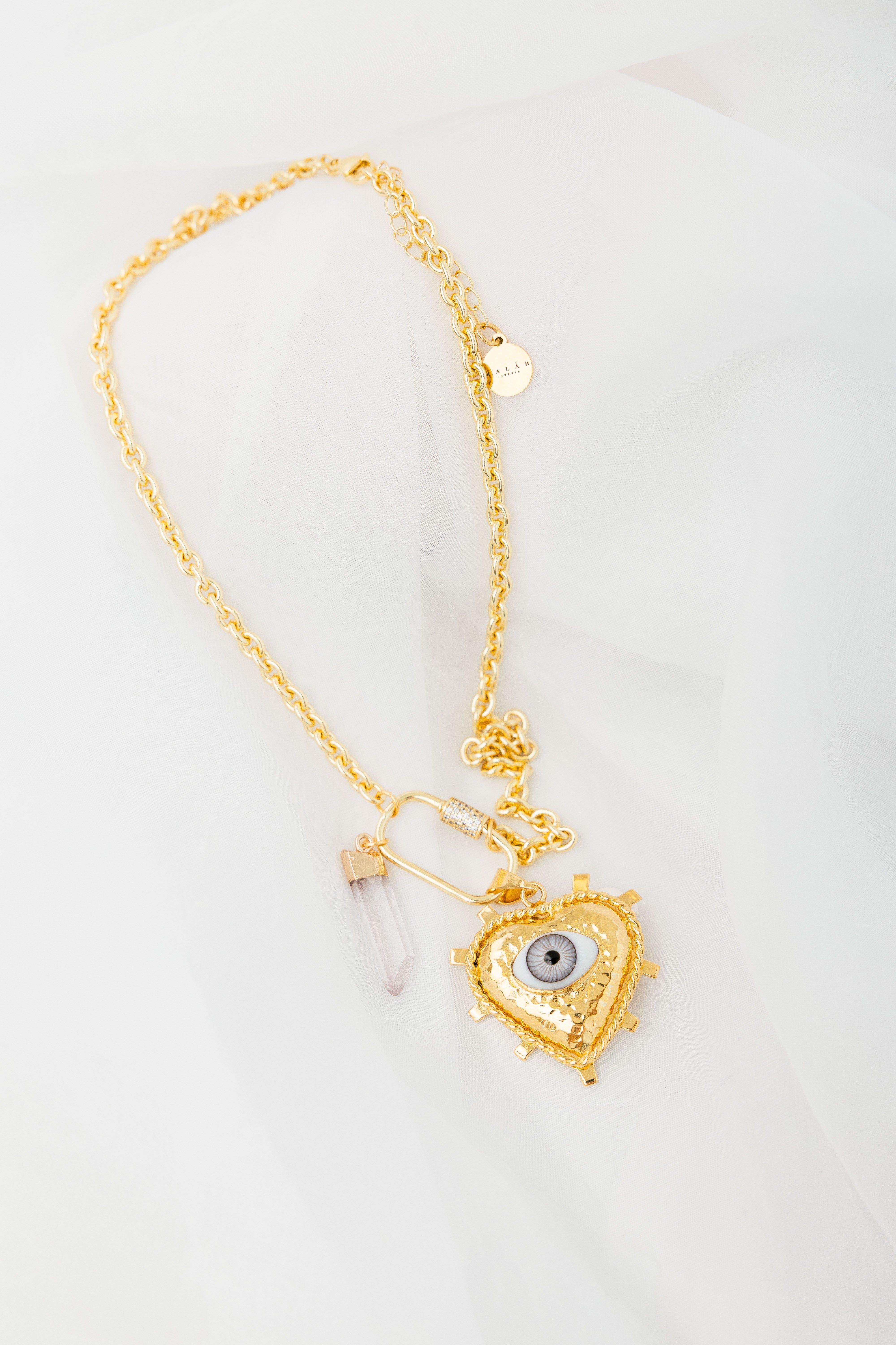 Collar Corazón Cuarzo