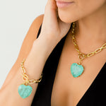 Pulsera Corazon Turmalina