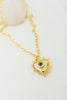 Collar Corazón Ojo Verde