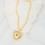 Collar corazón Ojo Azul M2