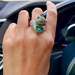 Anillo Pantera Esmeralda
