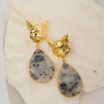 Aretes Lobo Ágata Dentrica