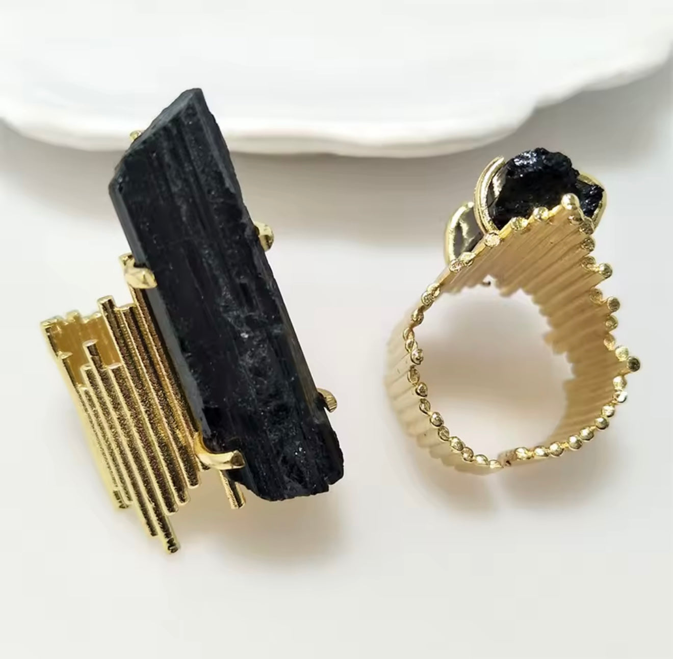 Anillo Turmalina Negra