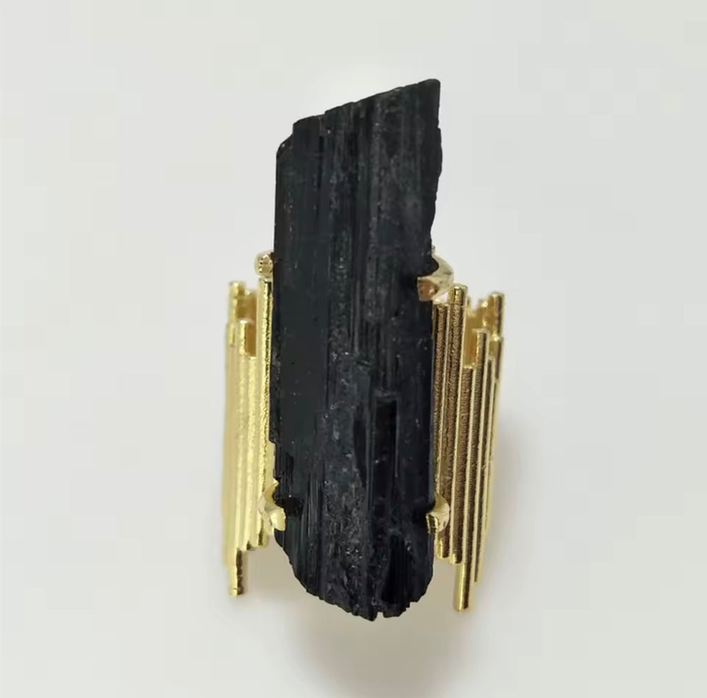 Anillo Turmalina Negra